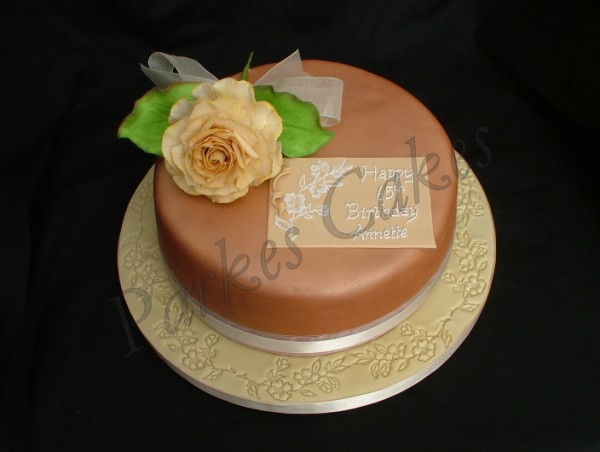 rose birthday cake